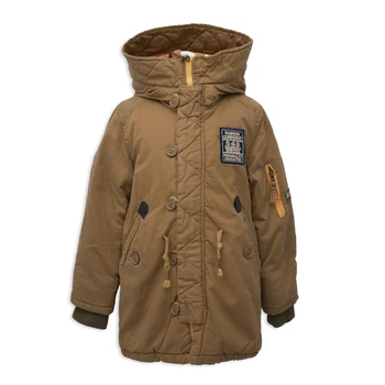 Куртка Парка утеплённая демисезонная для мальчика Best Boy 13151 150 см Хаки
