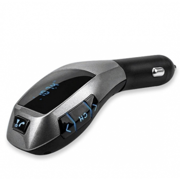 Автомобильный ФМ Bluetooth модулятор FM трансмиттер для авто в машину HZ H20BT Original Серый