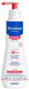 Очисний гель для голови та тіла для чутливої шкіри Mustela Soothing Cleansing Gel 300 мл (3504105029937)