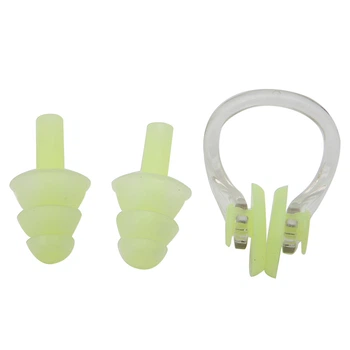 Беруши для плавания с клипсой и от шума Silenta Swim Light Зеленый (12149)