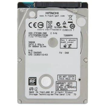 Накопитель HDD 2.5" SATA 500GB Hitachi (HGST) Travelstar Z7K500 7200rpm 32MB (HTS725050A7E630) Refurbished