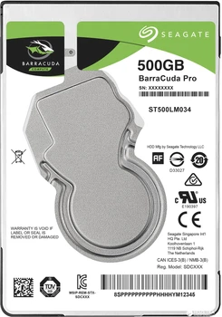 Жесткий диск Seagate Barracuda Pro 500GB 7200prm 128MB ST500LM034 2.5" SATA III
