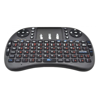 Клавіатура бездротова з тачпадом Air Keyboard mini size і8 2.4G (аккум-р, NO LED, EN-біл.RU-черв.)