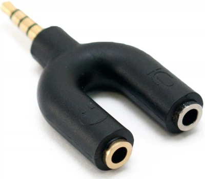 Переходник ExtraDigital mini jack 3.5 мм - 2 Jack F 3.5 мм (микрофон+наушники) (KBV1741)