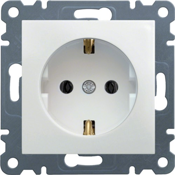 Розетка із заземленням Hager Lumina-2 16А/230В Біла (WL1050)
