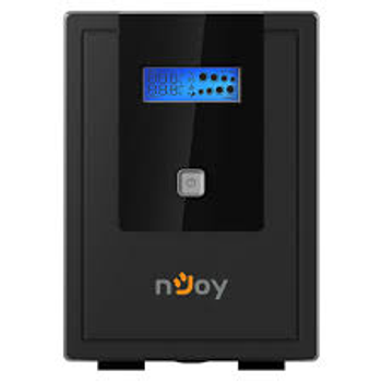 ИБП NJOY Cadu 850 (UPCMTLS685TCAAZ01B), Lin.int., AVR, 2 x Schuko, USB, LCD, пластик