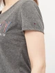 Футболка хлопковая женская Tommy Hilfiger 9563.4 M Темно-серая - изображение 5