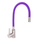 Смеситель для кухни ZERIX LR74004-8 с фиолетовым гибким изливом (LL1478) - изображение 1
