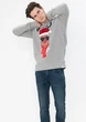 Кофта Jack & Jones JORSNOWFALL SWEAT CREW NECK XMAS L Серый 12180332 Light Grey - изображение 3