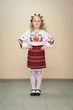 Спідниця Волинські візерунки українська ткана на запах 146 см бордова - зображення 1