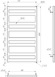 Genesis Aqua Рушникосушка Genesis-Aqua Fom 80x53 см (2201) - зображення 7