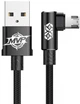 Кабель Baseus MVP Elbow microUSB CAMMVP-A01 (L Shape) Black 1м - изображение 1