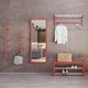 Вешалка настенная Fenster NVD-02 Красная 32x100x25 - изображение 4
