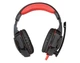 Наушники REAL-EL GDX-8000 VIBRATION SURROUND 7.1 BACKLIT black-red игровые с микрофоном USB - изображение 2