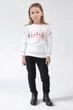 Різдвяний світшот для дівчинки Олені White 80 UKRS-6613D UkrGlamour - изображение 4