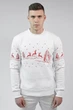 Різдвяний чоловічий світшот з Оленями White XXL UKRS-9917 UkrGlamour - изображение 1
