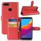 Чохол IETP для Huawei P Smart 2018 / FIG-LX1 / FIG-LA1 книжка шкіра PU червоний - зображення 1