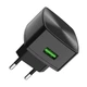 Зарядне мережеве HOCO C70A (QC3.0) (1USB/3A) Чорний - изображение 1