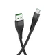 Кабель USB HOCO U53 Flash Type-C (5A) (1.2M) Чорний - зображення 1