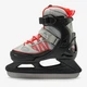 Детские Ледовые Раздвижные Коньки Размер 29-32 OXELO Fit 500 Черный с Красным - изображение 3