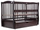 Кровать Babyroom Еліт маятник, ящик, откидной бок DEMYO-5 бук венге - изображение 1
