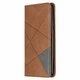 Чехол-книжка с кармашками UniCase Geometric Pattern для Xiaomi Redmi Note 8 Pro - Coffee - изображение 2