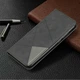Чехол-книжка с кармашками UniCase Geometric Pattern для Xiaomi Redmi Note 8 Pro - Black - изображение 8