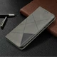 Чехол-книжка с кармашками UniCase Geometric Pattern для Xiaomi Redmi Note 8 Pro - Grey - изображение 8