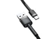 Кабель Baseus Cafule Cable USB For Type-C 3A 1m Gray+Black (CATKLF-BG1) - изображение 2