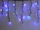 Новогодняя гирлянда бахрома 120 Led чёрный провод 5 м (472839-Prob) Синяя - изображение 3