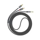Аудио кабель Aux Hoco UPA10 Lotus Double RCA Audio 3.5 mm (1,5м) Серый - изображение 3