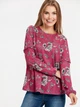 Женская кофта LC Waikiki с цветочным принтом L Розовая (LCW Woman -1602-0) - изображение 1