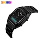 Мужские часы Skmei Tango 1220 Черные с черним циферблатом - изображение 2
