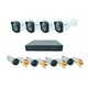 Комплект видео наблюдения Регистратор + 4 проводных камер CCTV DVR KIT CAD D001 1,3mp\4ch - изображение 1