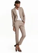Брюки H&M 34 Бежевый 0350082_клетка2_16 - изображение 1
