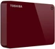 Накопичувач зовнішній HDD 2.5" USB 4.0 TB Toshiba Canvio Advance Red (HDTC940ER3CA) - зображення 3
