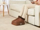Електрична грілка з масажером для ніг 2в1 E-Warmer Massager Insoles Pad електрогрілка-масажер ступнів, подушка, що відстібається Коричневий - зображення 5