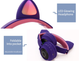 Беспроводные наушники Fingertime BT028C с кошачьими ушками Purple - изображение 2