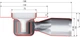 Линейный трап для душа ACO ShowerDrain C-line 685 мм (408722) с фланцем без решетки низкий сифон - изображение 8