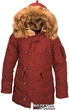 Парка жіноча зимова Alpha Industries Altitude W Parka XL Red Ochre - зображення 1