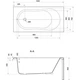 Ванна акриловая CERSANIT MITO 140x70 (TS301-003) + ножки PW01/S906-001 - изображение 4