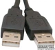 Кабель PowerPlant USB 2.0 AM – AM 0.5 м (KD00AS1213) - изображение 1