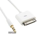 Кабель Extradigital AUX 3.5 мм to Apple 30-pin, 1.5 м, 30 AWG, Stereo, Gold, PVC (KBA1653) - изображение 1