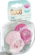 Пустышка силиконовая Lovi Folky Динамическая 3- 6 мес 2 шт (22/842girl) - изображение 1
