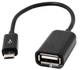 Кабель Lapara OTG USB 2.0 AF - MicroUSB 0.16 м Black (LA-UAFM-OTG black) - изображение 1