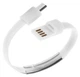 Кабель-браслет Value USB 2.0 - microUSB 0.2 м Білий (S0605) - зображення 1