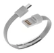 Кабель-браслет Value USB 2.0 - microUSB 0.2 м Серый (S0606) - изображение 1
