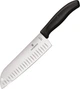 Кухонный нож Victorinox SwissClassic Сантоку 170 мм в блистере Black (6.8523.17B) - изображение 1