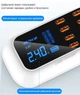 Зарядное устройство TOPZERO CD-A19Q на 8 портов (6 USB 2.0, 1 USB 3.0 и 1 Type-C) c дисплеем, быстрой зарядкой и защитой от перепадов напряжения белый - изображение 2