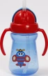 Поилка-непроливайка Lindo LI 733 с ручками и силиконовой трубочкой 180 мл Голубая (8850217407336) - изображение 2